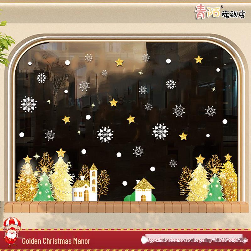Santa Claus Window Cling Christmas Decoration Decal