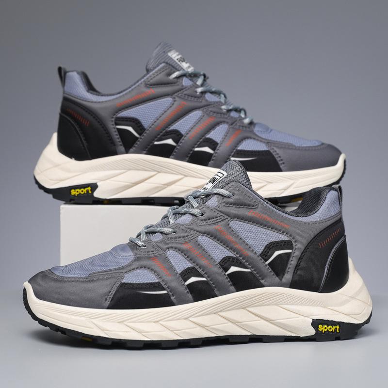 

Forrest Gump sports men s shoes summer mesh breathable advanced sense retro casual teen running heightening dad trendy shoes 44 сірий колір
