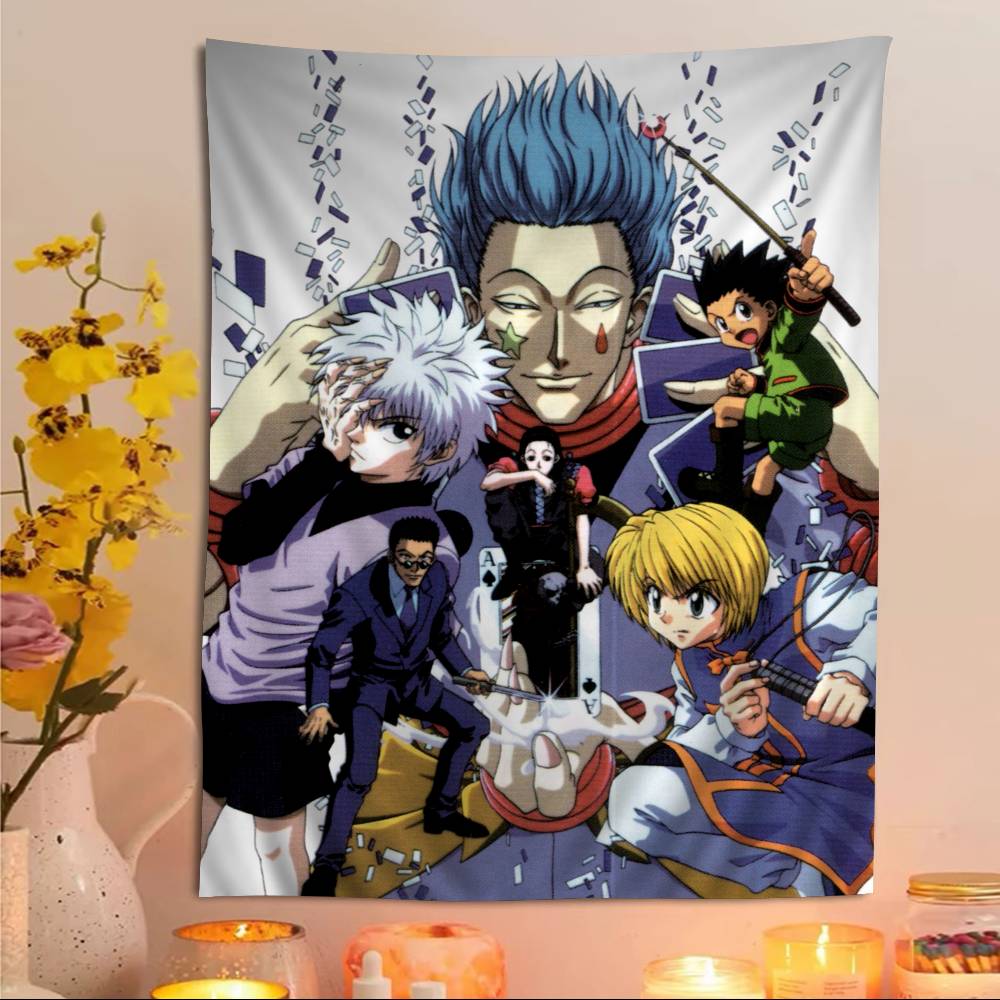 Hunter X Hunter Weekly Jump Cover Wall Tapestry  Shonen Manga Decor Bold Room Accent for Adventure Anime  Jump Manga Fans