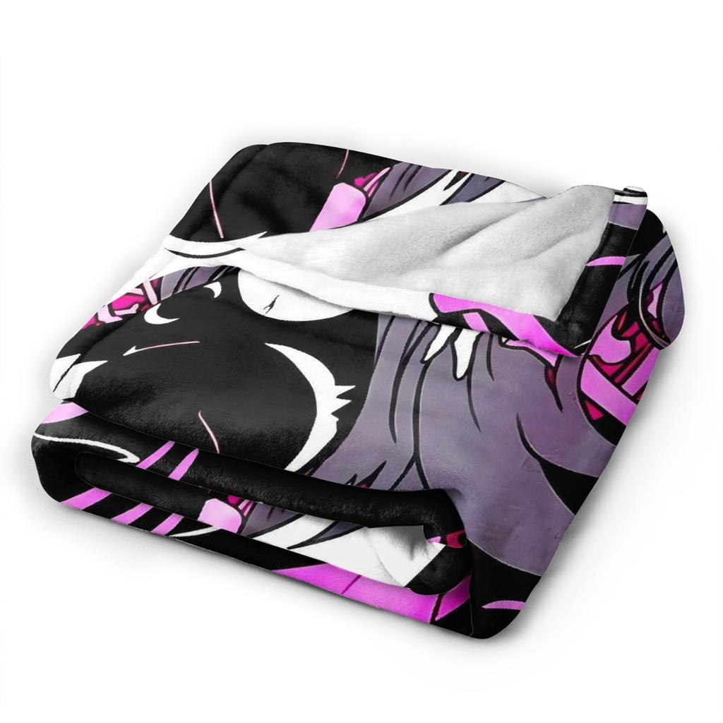 Soft Warm Blanket Decorative Helluva Boss Loona Throw Blanket  Flannel Bedspread For Outdoor Aesthetic Sofa Bed Cover