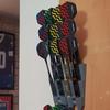 Wall-Mounted Dart Display Rack | Holds 9 Darts, Ideal for Living Room, Bedroom, Study, Bar | Space-Saving Design,Christmas Gifts