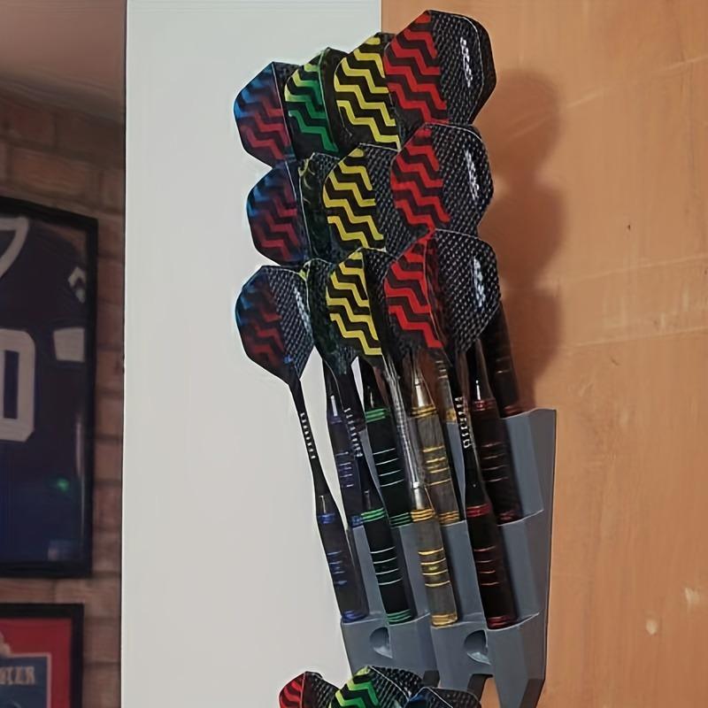 Wall-Mounted Dart Display Rack | Holds 9 Darts, Ideal for Living Room, Bedroom, Study, Bar | Space-Saving Design,Christmas Gifts