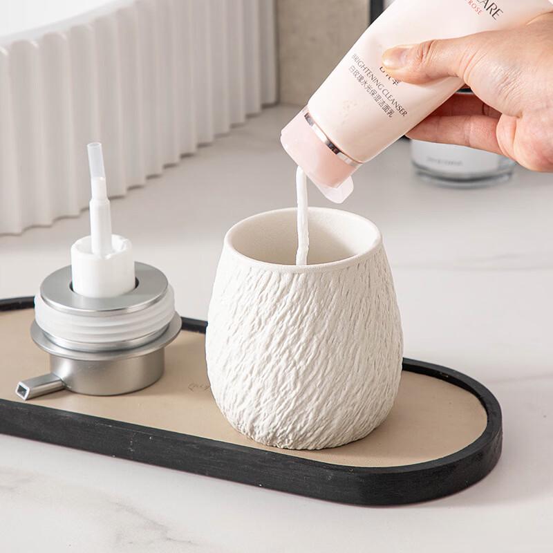 OIMG Stone Pattern Ceramic Foaming Soap Dispenser