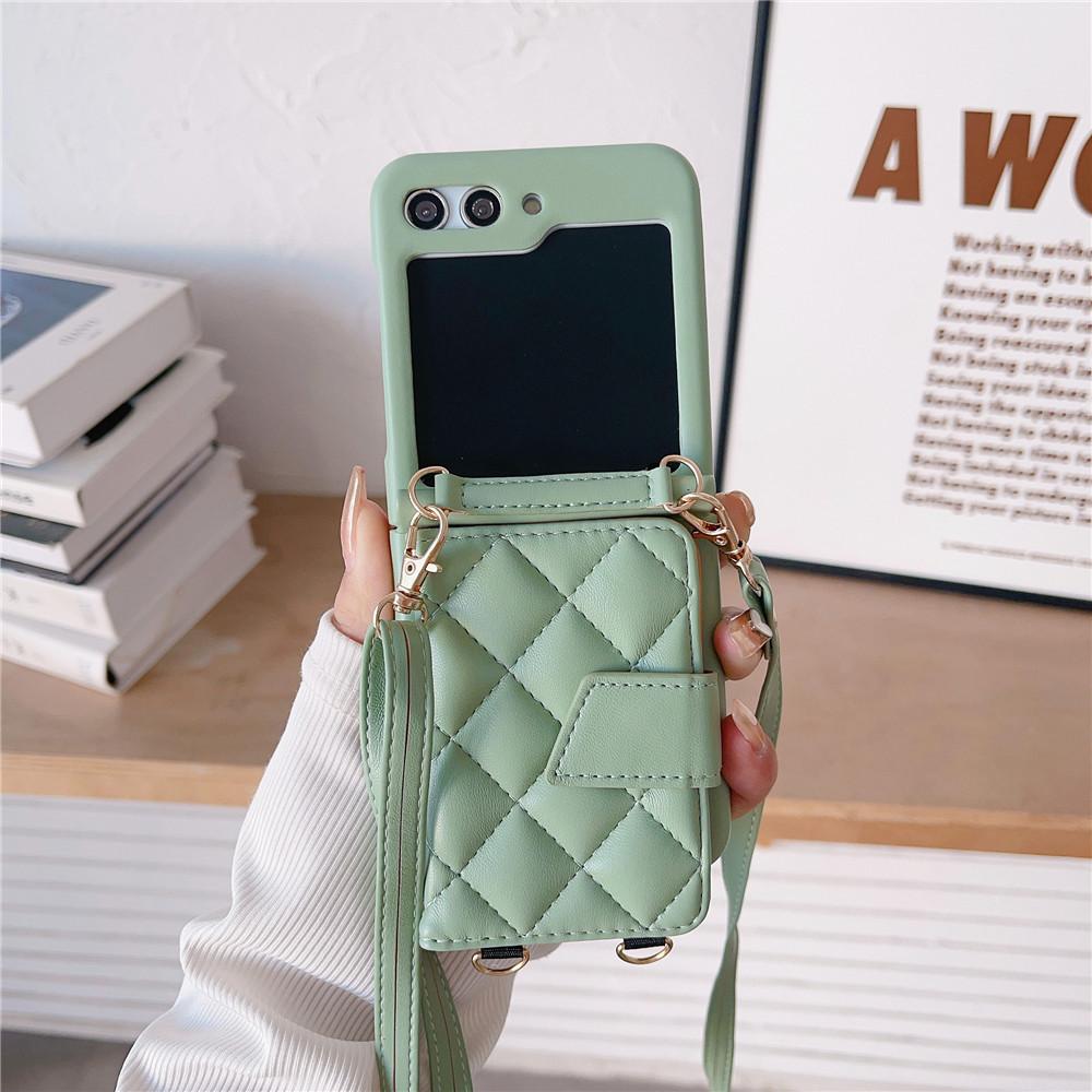 

Кожаный чехол через плечо для телефона Samsung Galaxy Z Flip 5 4 3 5G Flip5 Flip4 Flip3 5G кошелек держатель для карт мягкий противоударный чехол Galaxy Z Flip 3 5G