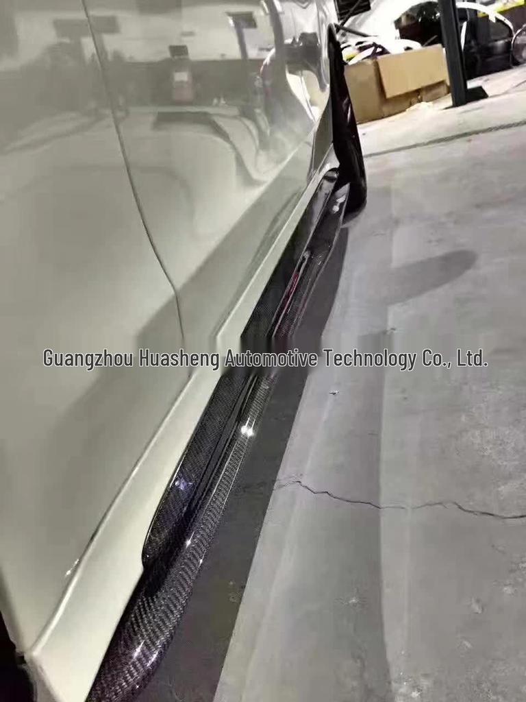 Mercedes-Benz C-Class PSM Style Carbon Fiber Side Skirts & Deflectors for C180 C200 C260 C63