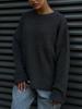 Plain Round Neck Sweater - 2024 European & American Spring/Autumn Loose Knit Pullover for Women