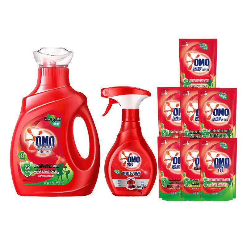 OMO Antibacterial Anti-Mite Laundry Detergent with Enzyme Collar Cleaner