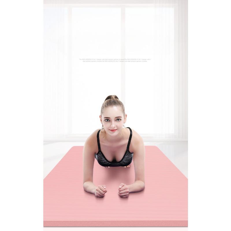 Covoraș de yoga îngroșat, anti-alunecare, lărgit, adulți, bărbați și femei, fitness, yoga, 185, culoare uni, covoraș de yoga Nbr