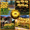 Outdoor Solar Simulation Sunflower Light 1/3 Heads Waterproof Lawn Lights Landscape Lamp For Home Decor Garden Yard Flower Light