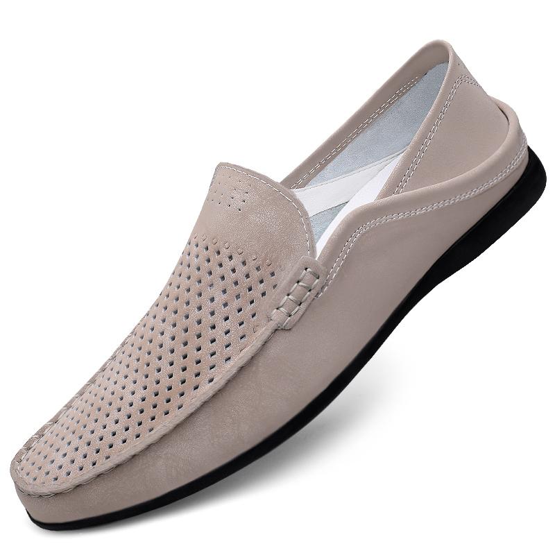 

Fashion Hot Selling Breathable Flat Bottomed Loafers Shoes Men s Business Casual Shoes Anti Slip Soft Soled Men s Outdoor Driving Shoes 45