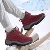 Snow Boots Winter Large Size Mountaineering Cotton Shoes Velvet Men's and Women's Non-slip Outdoor Sports Shoes Medium Warm Shoes
