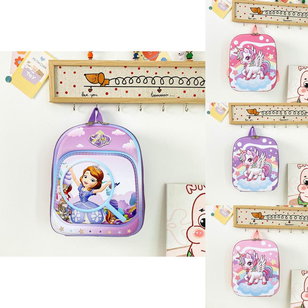 Childrens Pvc Cartoons Backpack With Cartoon Batman Spiderman Unicorn Patterns For Kindergarten Kids