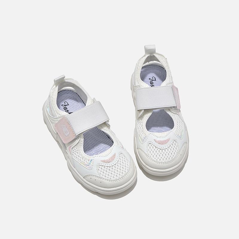 Children's Sandals 2025 Summer New Boys' Shoes Mesh Breathable Soft Sole Sports Bag Head Sandals Girls Summer