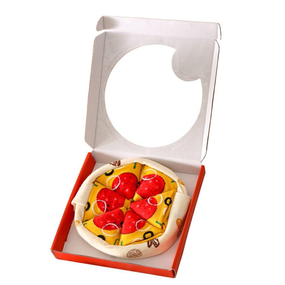 Baumwoll-Pizzasocken Atmungsaktiv Neuheits-Socken Neue Lustige Socken Damen Mädchen