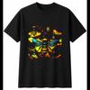 Neon Bee Sunbeams Insect Mens T-Shirt Black 100% Cotton Printed Wildlife