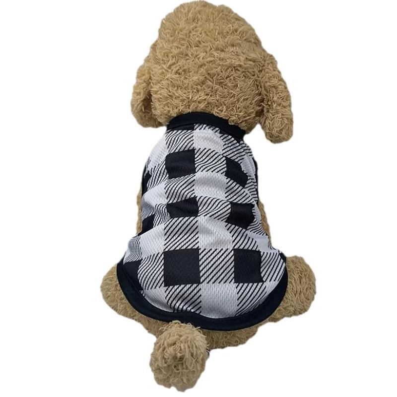 Dog Clothes Summer Breathable Dogs Cats Vest Leopard Print Puppy Kitten T-shirt Pullover Chihuahua Schnauzer Outfits Holiday Pet Supplies