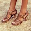 Women Gladiator Sandals Summer Shoes Wedges Sandals Woman Cross Tied Sandals Plus Size 35 -43 Chaussures Femme56hot