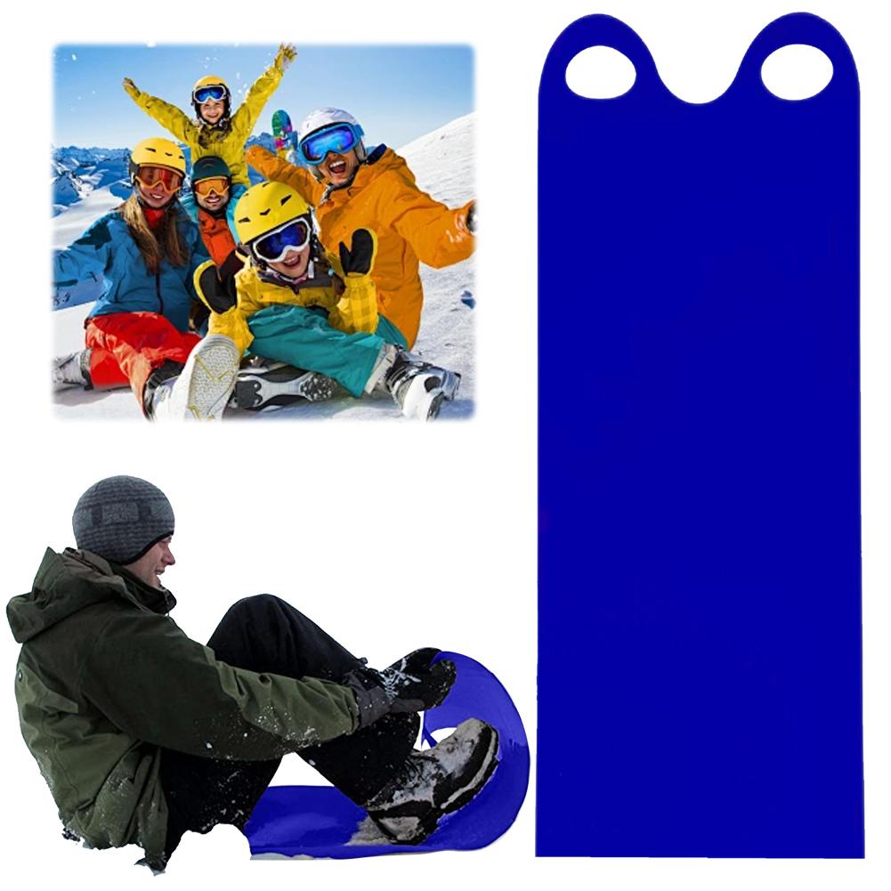 Opvouwbare Sneeuwslee Sneeuwglijder Mat Draagbare Opvouwbare Ski Mat met 2 Handvatten Zandglijder Board Opvouwbare Snowboard voor Kinderen Volwassenen