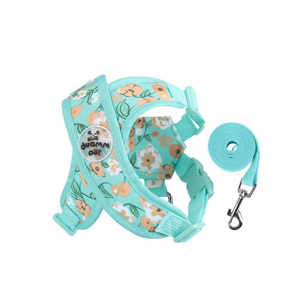 

Breathable X Shaped Dog Harness Vest Adjustable Puppy Cat Chest Straps Puppy Training XS зелёный