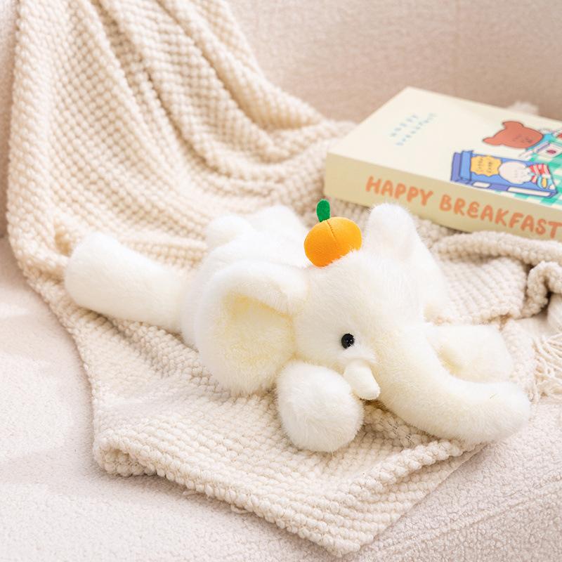 Cute Lying Down Elephant Doll Plush Toy Bunny Doll Kindergarten Baby Company Soothing Doll