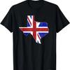 British Texas - UK Union Jack Flag Texas State Shape Design T-Shirt