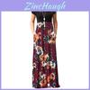Superbe Robe Longue Maxi Florale Bohème pour Femmes, Idéale pour les Soirées Cocktail et les Événements d'Été
