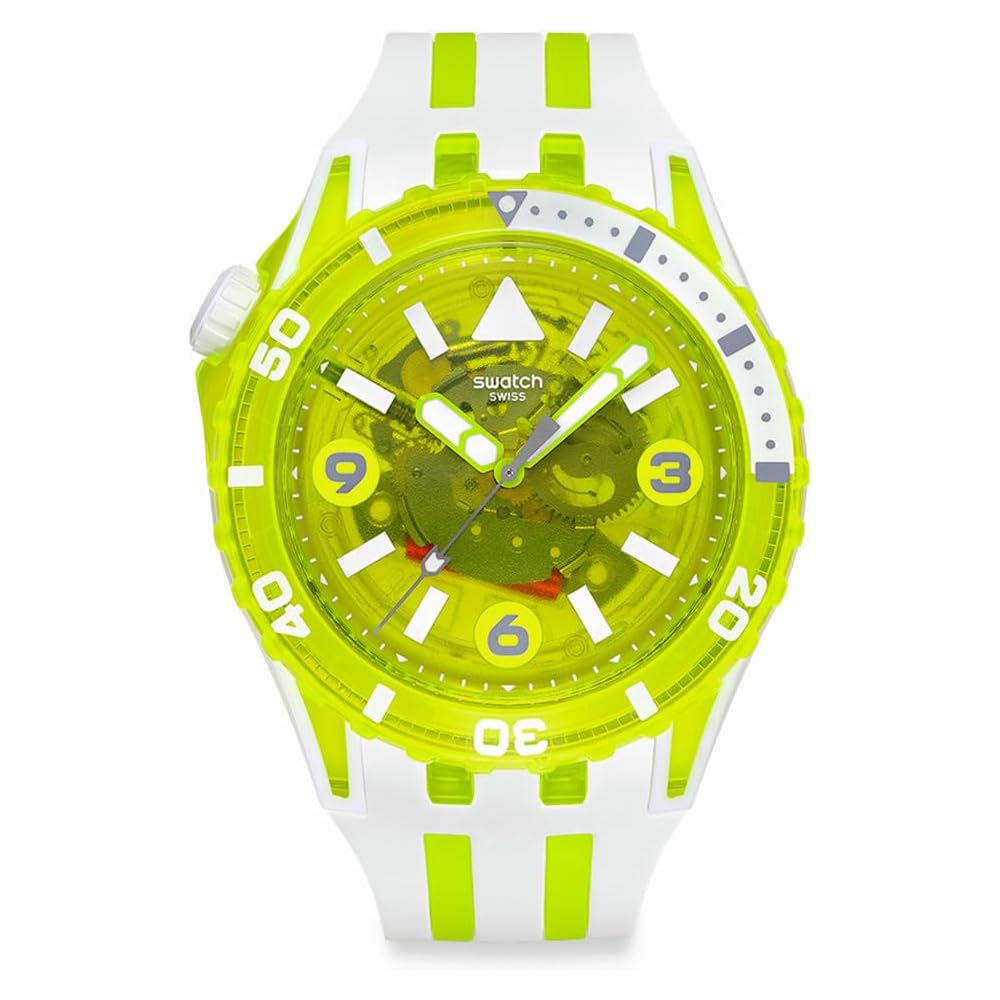 Swatch EGG YOLK SSCU09J100 Men s Watch White