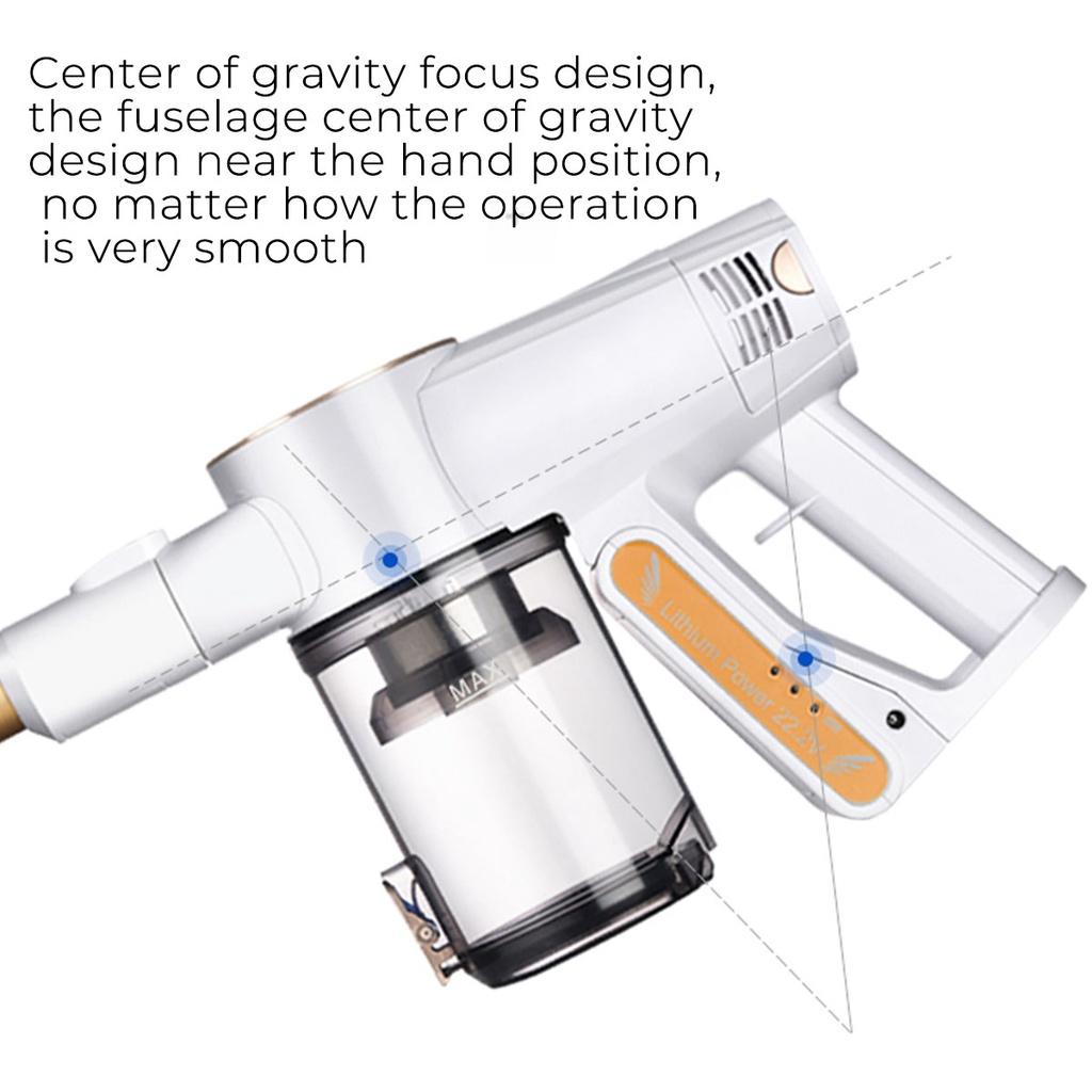 Wireless Vacuum Cleaner 9000PA Handheld Sweeping Cleaning Strong Dust Collector for Home Carpet Cyclone Suction Aspirator 2 In 1