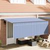 Retractable Awning Blue and White 350 X 200 Cm