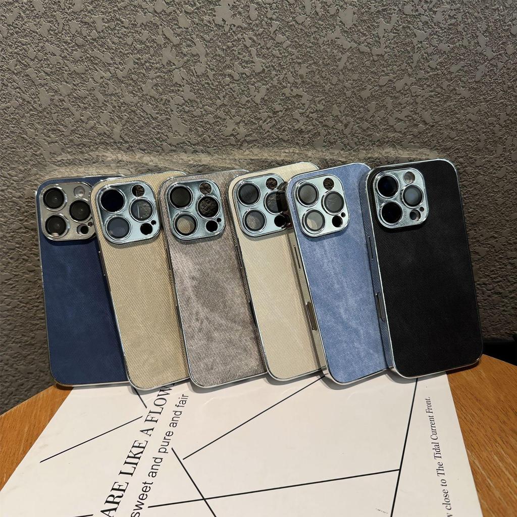 Denim iPhone 16 Pro Hülle: Vollständige Abdeckung, Sturzschutz, Premium-Gefühl für Apple 15/14 Modelle