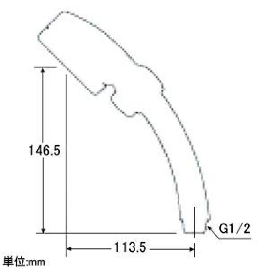 KAKUDAI Stop Shower White Head, Li-Large, 357-915-W,