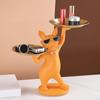 Statue Ornament Sculptures, Desktop Decorations Fruit Tray Gift Desk Storage for Home, Living Room,