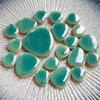 100g DIY Ceramic Mosaic Tiles Glass Leaf Petal Shape Handmade Ornaments Tiles Wall Crafts Crystal for Decorative Material Cerh1