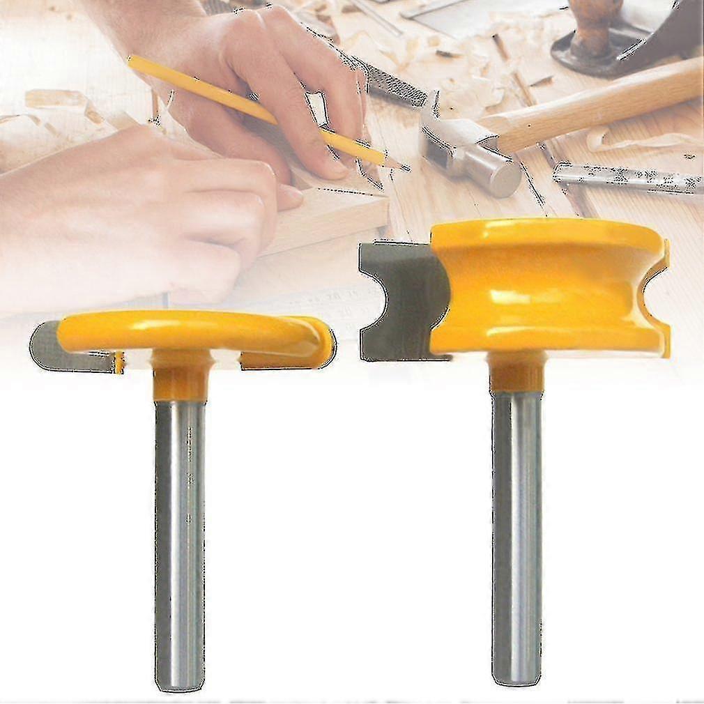 Canoe Flute And Bead Router Bits Set For Woodworking1setyellow