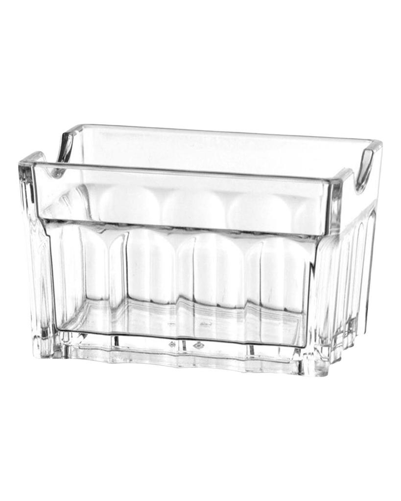 Acrylic Sugar Packet Holder Bag Storage Container Dish Display Sachets Tissue Tea Bowl
