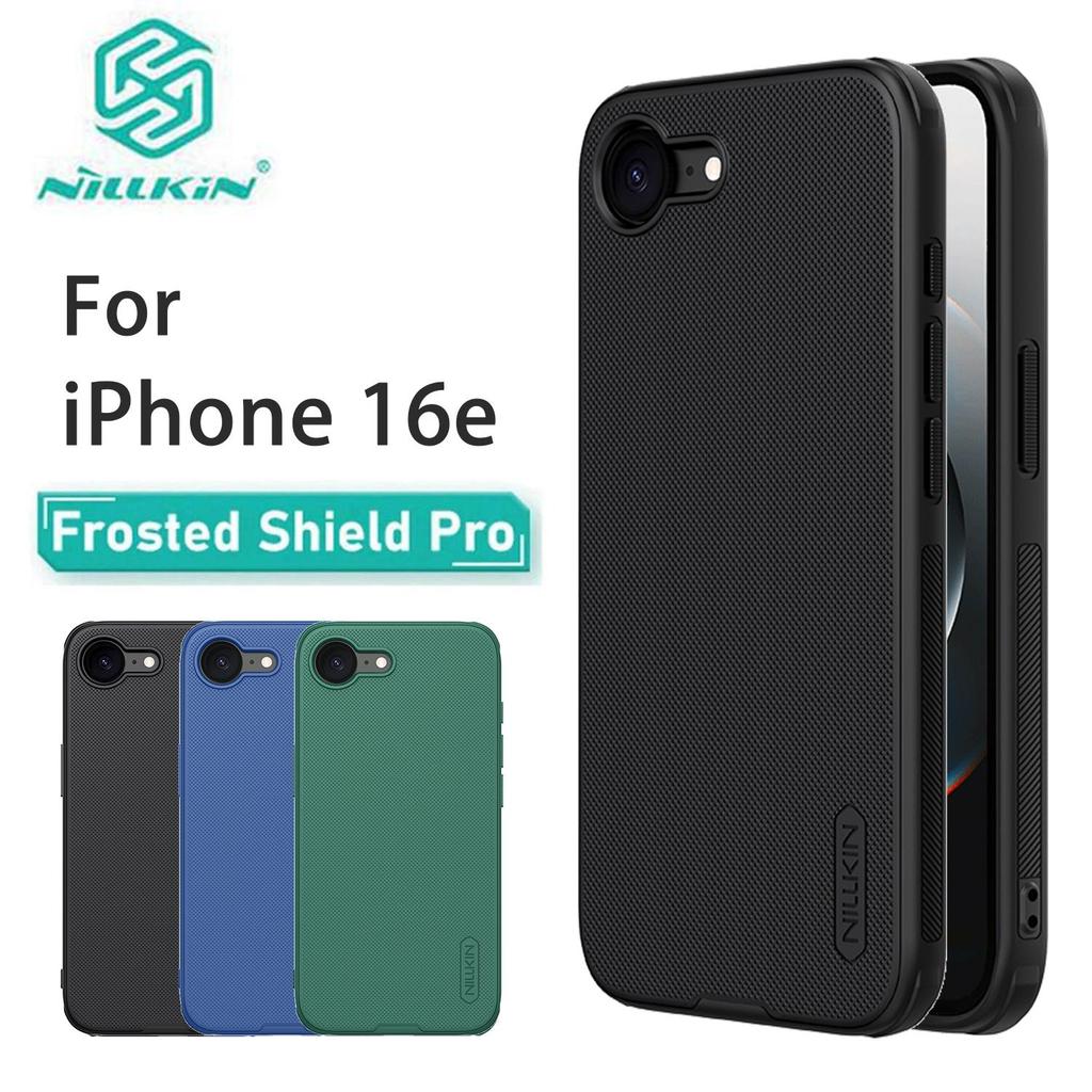 Für iPhone 16e Telefonhülle Nillkin Super Frosted Shield Pro Harte PC + TPU-Schale Stoßfeste Rückseite