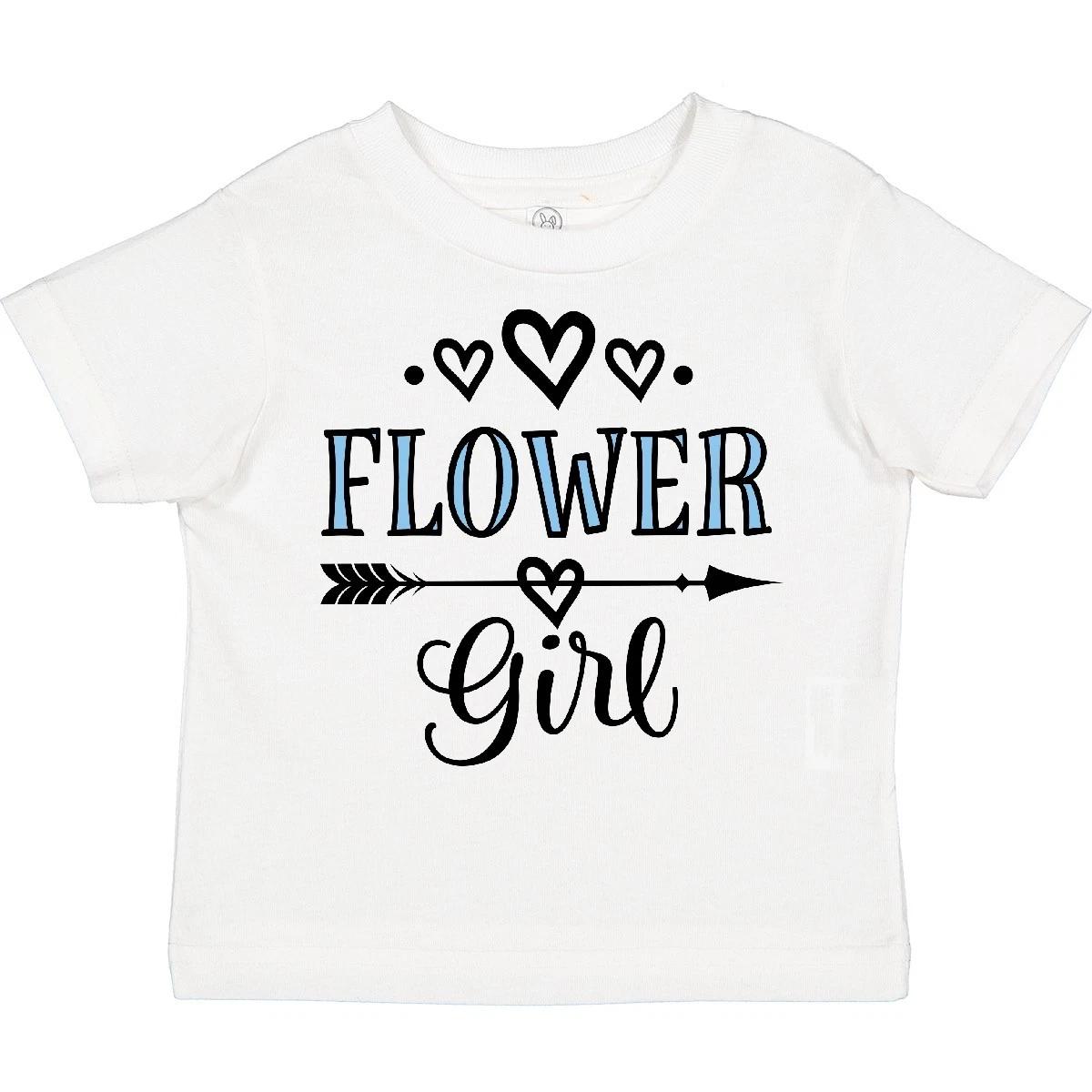 Inktastic Flower Girl Wedding Bridal Party Toddler T-Shirt Rehearsal Shower Cute 140