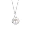 Water Drop Necklace Femininity Versatile Collarbone Chain Niche Design Imitation Pearl Pendant Jewelry Premium