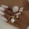 Vintage Metal Rings Set Trendy Knuckle Rings Stylish Women Accessories
