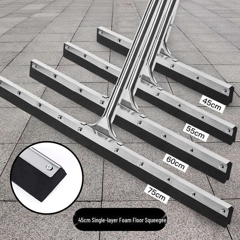 Commercial Heavy-Duty Floor Squeegee & Scraper