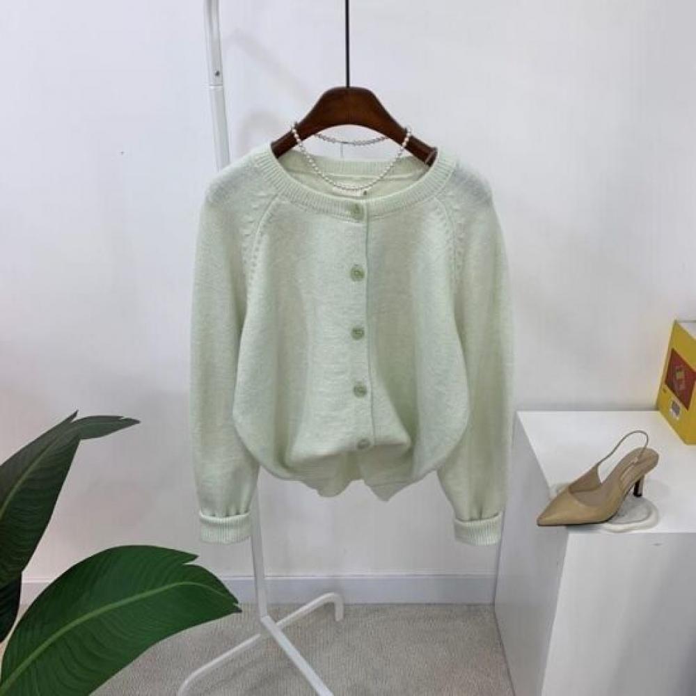 C S In The Room Women Geo baSiC Raglan Long Sleeve Knit Cardigan 9Color