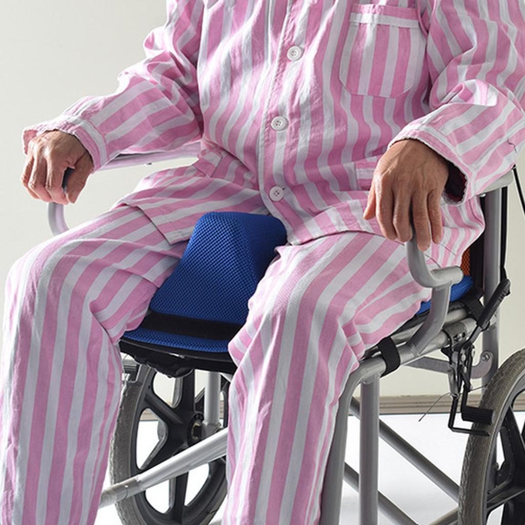 Polštář na invalidní vozík Prodyšná síťovina Houba Proti dekubitům Proti tlaku Odnímatelný Pratelný Polštář na invalidní vozík Omezovač sedadla