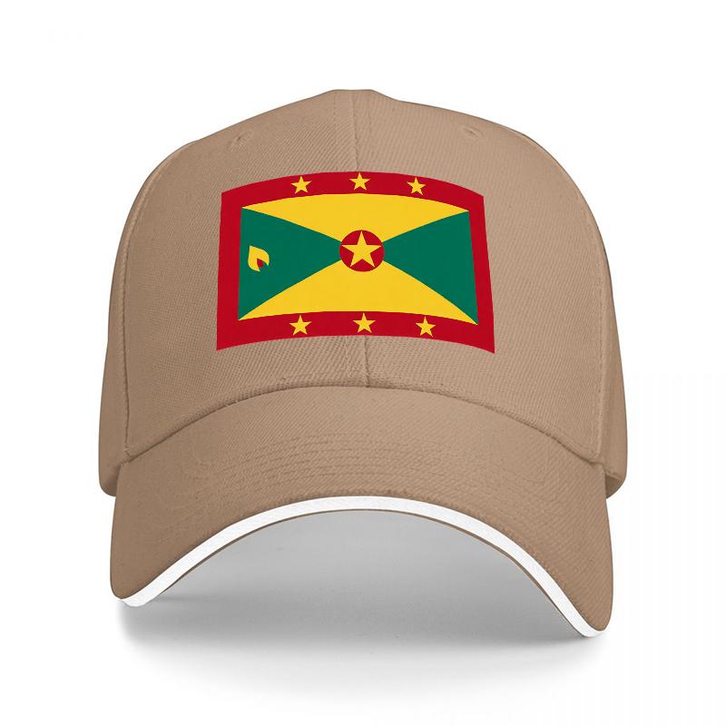 Suriname Flag Design Baseball Cap with National Emblem and Star Pattern on Black Adjustable Hat for Adults