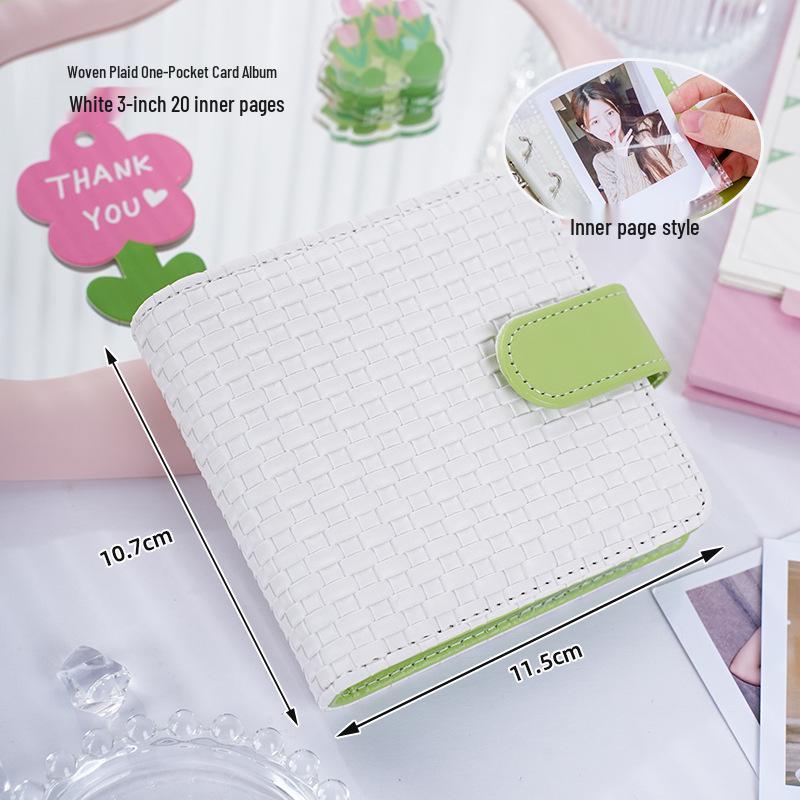 A5 PU Card Album - Chasing Stars: 3-inch Postcard & Idol Card Storage, Four-Grid Polaroid Album