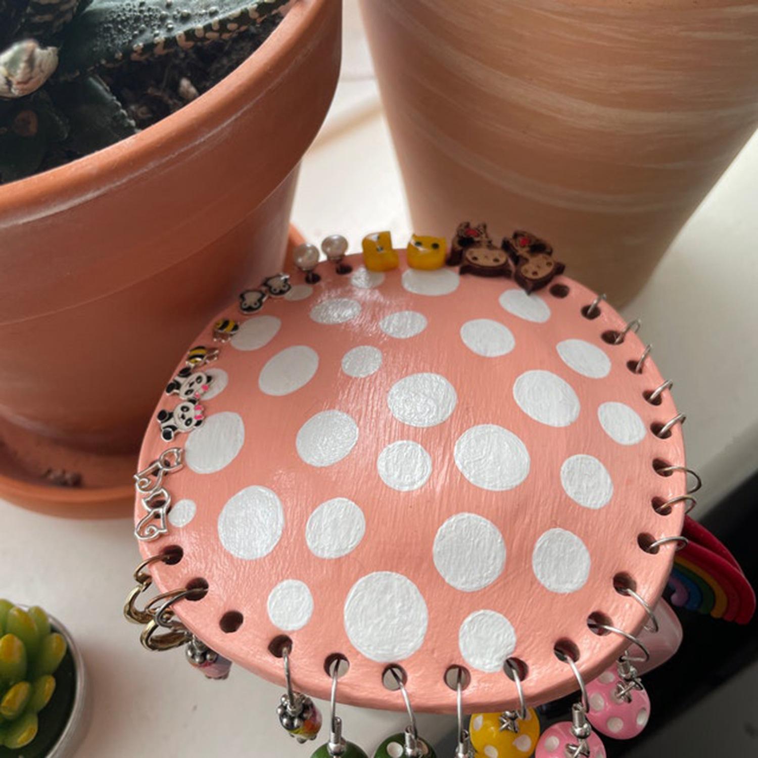 

Грибной держатель для сережек, настольный диван, украшение из смолы, украшение для дома, украшение