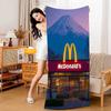 M Famous LOGO M-McDonaldes Beach Towel Bath Towels For Girl Microfiber Quick Dry Sand Free Beach Yoga Spa Gym Pool