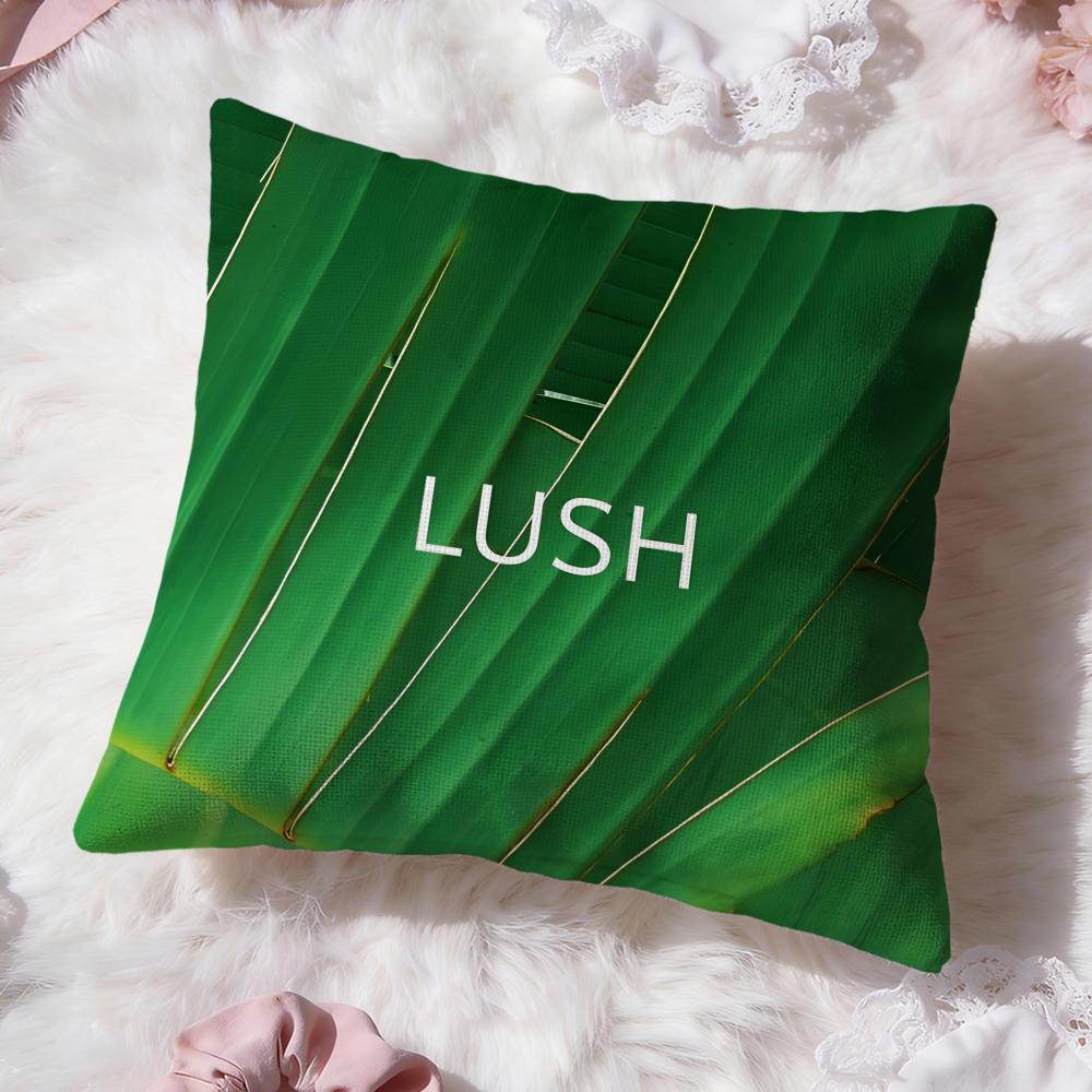 Fashion L-Llushed Cushion Cover Soft Washable Pillow Case Multi-Scene for Couch Bed Travel Office Use