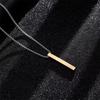 Copper Unisex Sporty Chain Necklace Personality Column Design Stainless Steel Pendant Hop Accessories New Jewelry