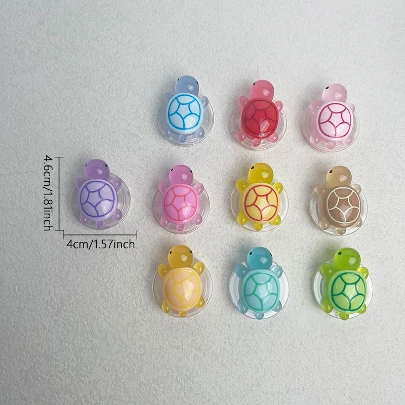 Cute Luminous Turtle Phone Holder Griptok Finger Ring Support For IPhone Samsung Cases Grip Tok Socket Bracket Girl Gift