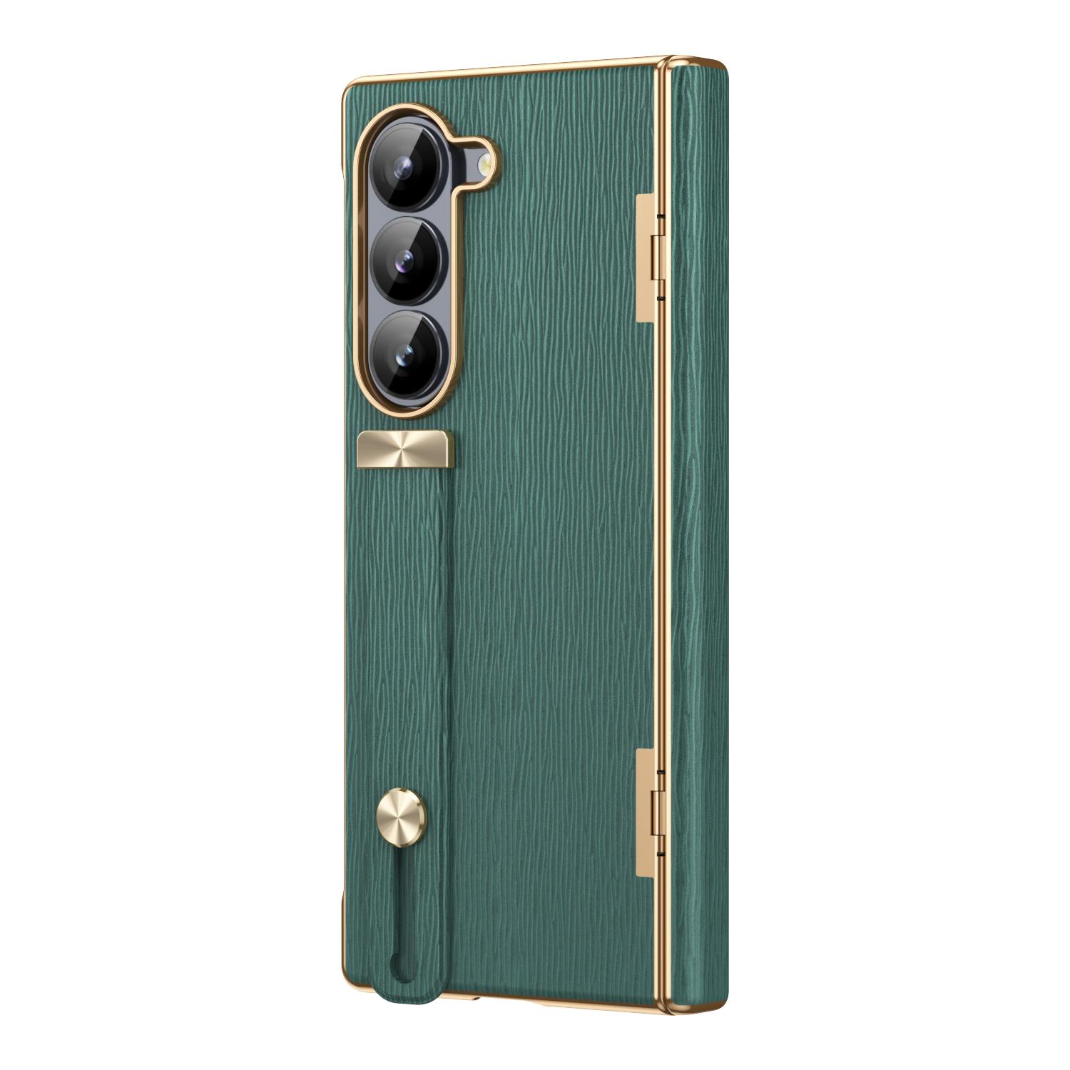 

Невидимый кронштейн для Samsung Galaxy Z Fold 6 5 4 ZFold 6 Чехол Выдвижной ремешок на запястье Пружинный шарнир Защитная крышка For Galaxy Z Fold 6 зелёный